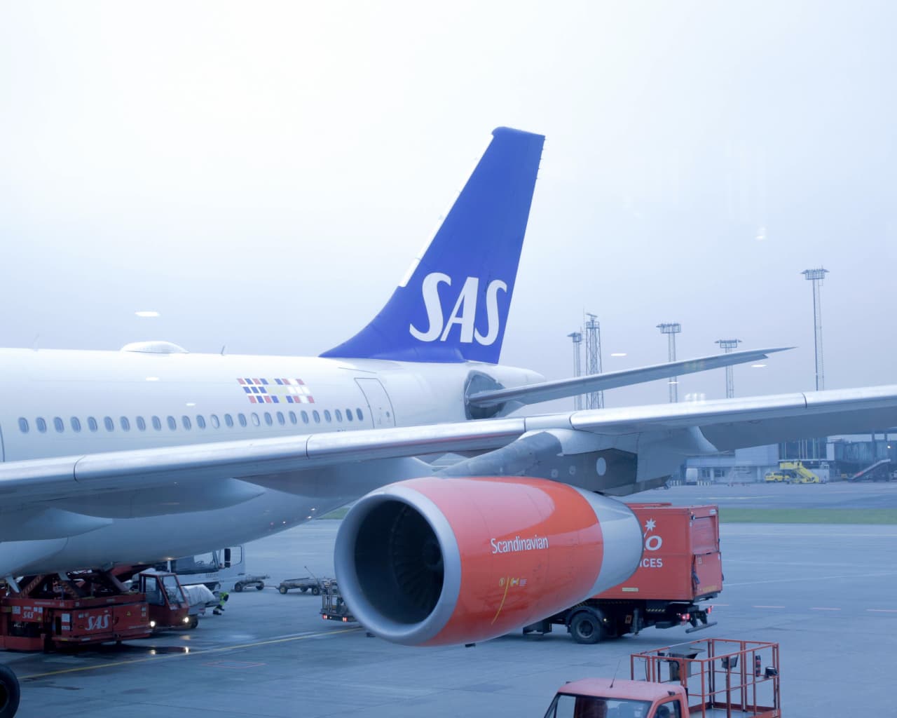 Photo of SAS plane in Tokyo